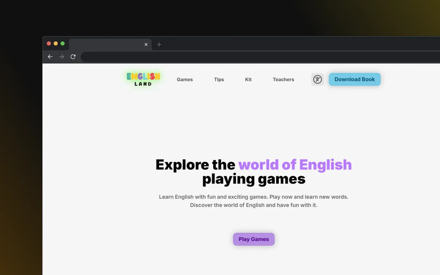 English Land mockup