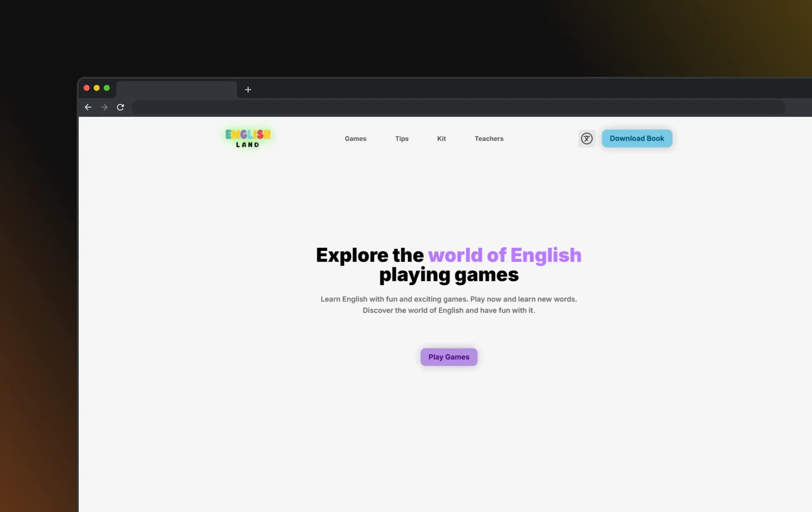 EnglishLand Mockup