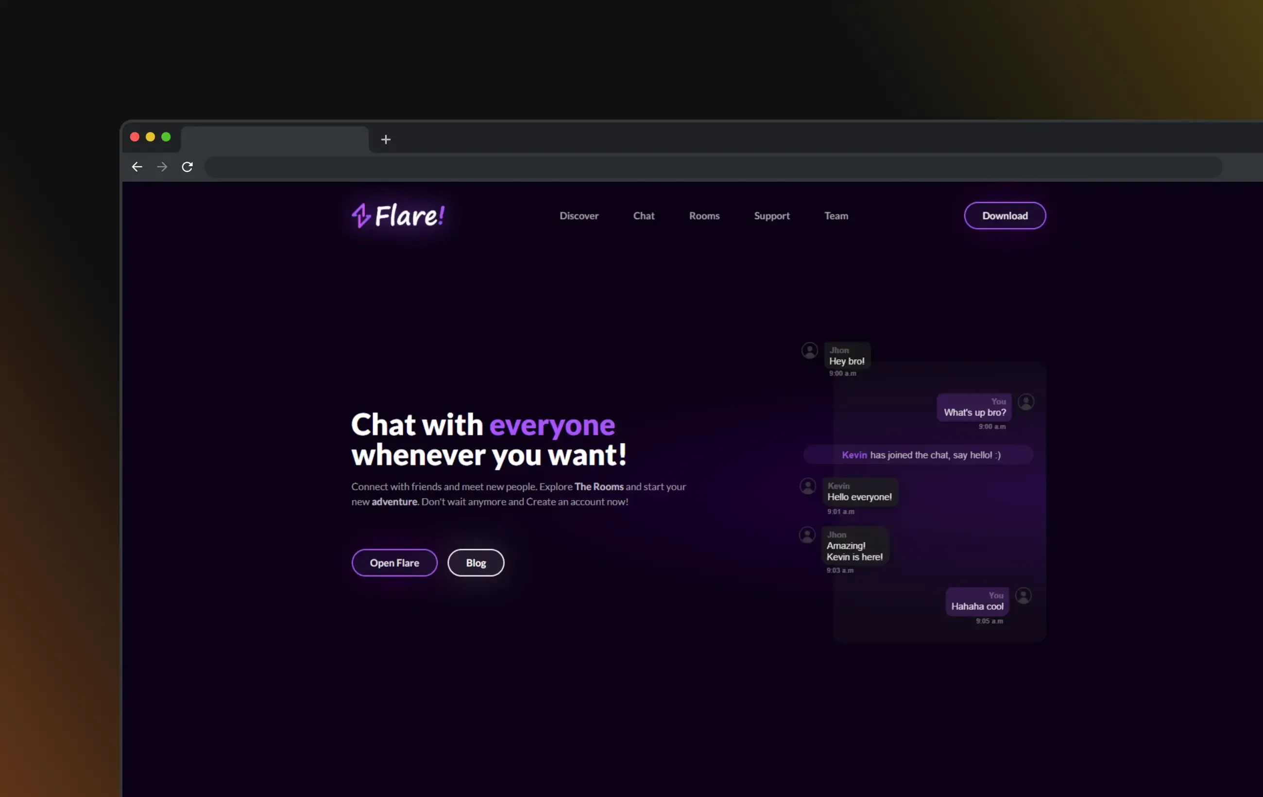 Flare Mockup