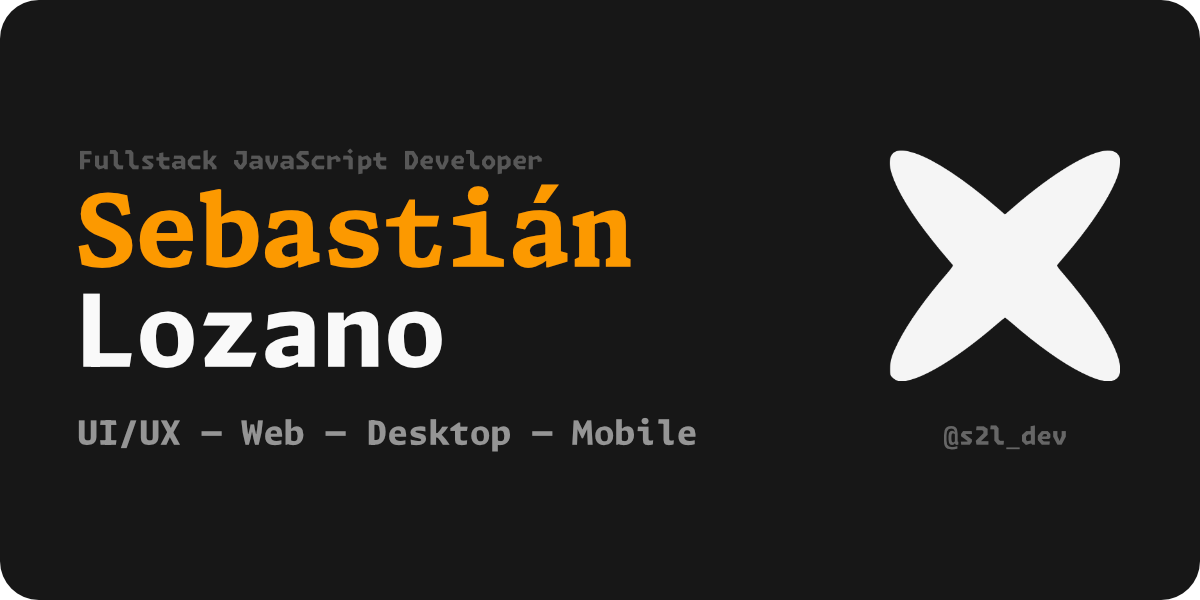 Sebastián Lozano – Fullstack JavaScript Developer